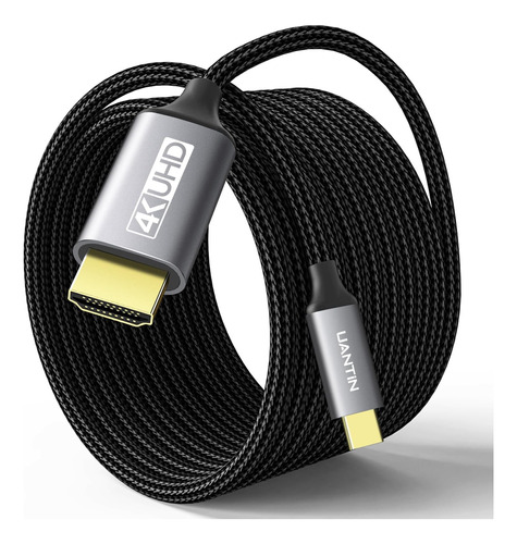 Uantin Cable Usb C A Hdmi De 10 Pies | Cable 4k Usb 3.1 Tipo