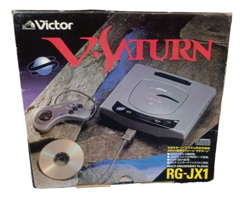 Consola Sega Victor Saturn Videojuego Con 3 Discos 