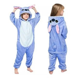 Pijama Stich Enterito Niños Suave Disfraz Abrigado Supersoft