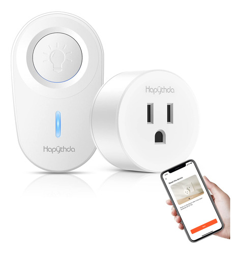 Hapythda Enchufe Inteligente Con Control Remoto, Wi-fi De 2.