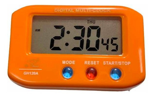 Reloj Digital Con Luz Led Azul Alarma Fecha Día Cronometro
