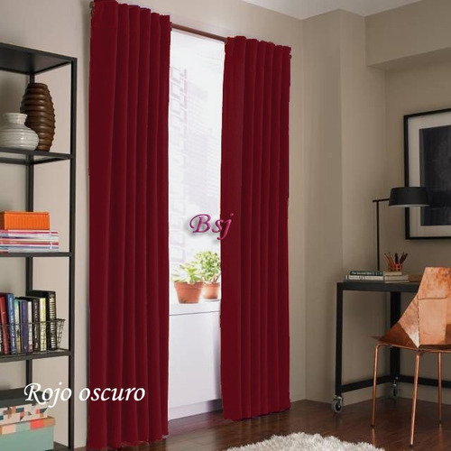 Juego De Cortinas Blackout Textil Presillas Ocultas Oferta!