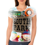 Camisa Camiseta Feminina Babylook South Park Cartman Kenny 5