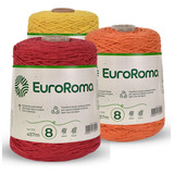 Kit 3 Barbantes Euroroma Fio 8 600g - Escolha As Cores 