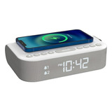 Reloj Despertador I-box Con Altavoz Bluetooth, Carga Inalámb