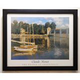Monet _ El Puente De Argenteuil Enmarcado 55 X 45 Cms