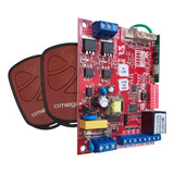Kit Placa Ct40a Com 2 Controles Tx Link Vermelho Omegasat