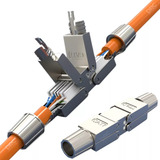 Emenda Adaptador Rj45 Cat6,cat6a E Cat7 Blindada Industrial