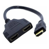 Cabo Hdmi Divisor Splitter Duplicador Y 1 Macho Para 2 Fêmea