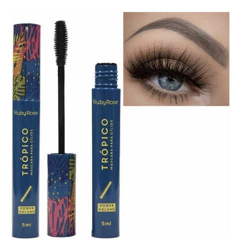 Mascara Rimel Pestañas Tropico Ruby Rose Super Volumen