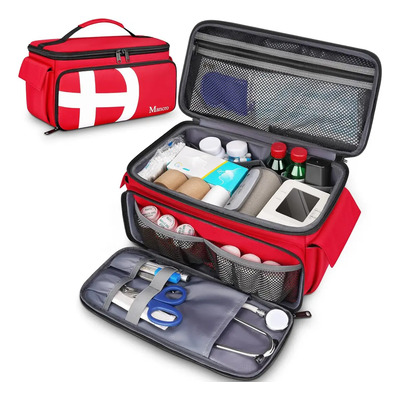 Botiquin De Primeros Auxilios Multi-Compartimentos Botiquin Impermeable Botiquin Portatil Color Rojo Mancro 6202 | MercadoLibre