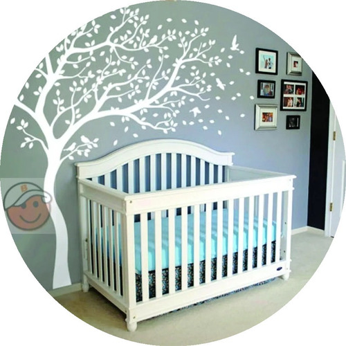 Adesivo De Parede Decorativo Árvore Galho Bebê Infantil