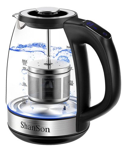 Shanson Hervidor Electrico Con Infusor De Te De 1,7 L, Contr