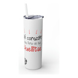 Termo Skinny Tumbler 20 Oz - Corazon Lleno De Tus Huellitas