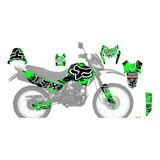 Dm200 Modelo Verde Vinil Calcas Kit De Stickers Calcomanias 