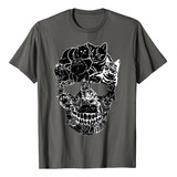 Camisa De Calavera De Gato - Disfraz De Esqueleto De Gatito 