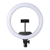 Aro Luz Led Para Fotografia Y Video 33 Cm Con Tripode 2.20 M Color De La Estructura Negro