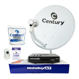 Kit Receptor B7 Banda Ku Hd Century Antena 60 + Lnbf + Cabo 