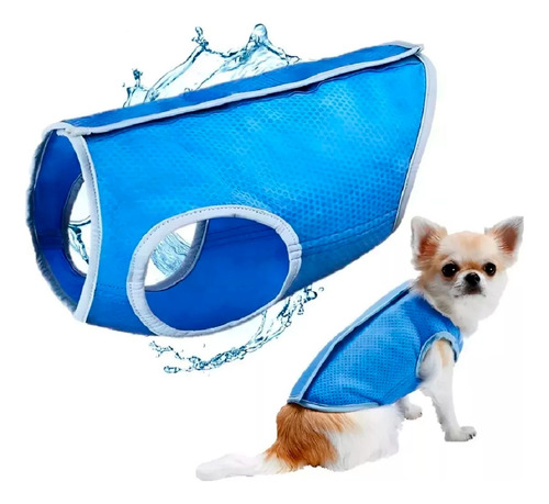 Chaleco Refrescante Enfriamiento Mascotas Perro Gato L 35cm