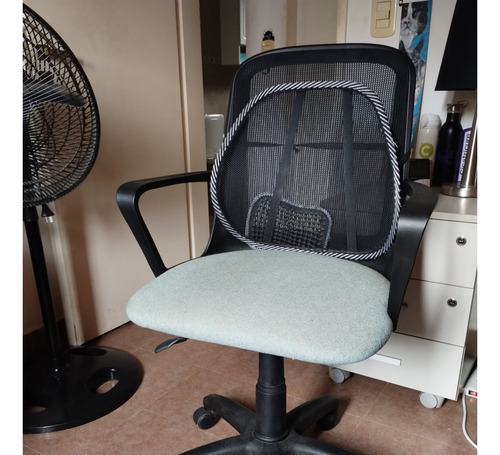 Silla Escritorio Portantino Fresa Negro Con Verde (usada)