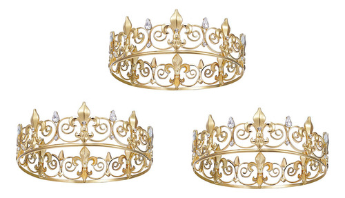 3 Coronas Del Rey Real Para Hombre, Coronas De Príncipe Y Ti