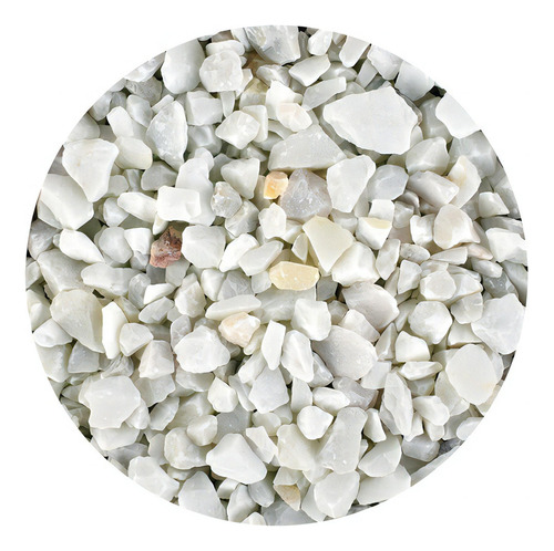 Piedras Grava Acuario Marmolina Blanca Decoración Pecera 3kg