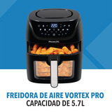 Freidora De Aire Powerxl 5.7l 10 Funciones Wifi Y Bluetooth Color Negro