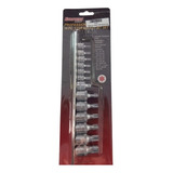 Juego De Tubos Torx Macho 14p 1/4, 3/8 Y Adapt 3/8 A 1/4 