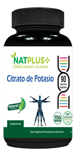 Citrato De Potasio 850mg. 90 Cápsulas