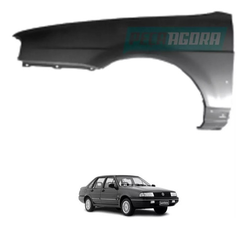 Paralama Volkswagen Santana Com Furo Antena Le 1991 Ate 2006