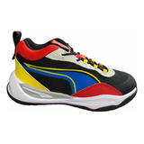 Tenis Puma Azules Niño 2632803 Original And.dep