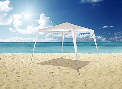 Tenda Praia Piscina Gazebo 2,4x3m Ráfia Branco Mor 003522