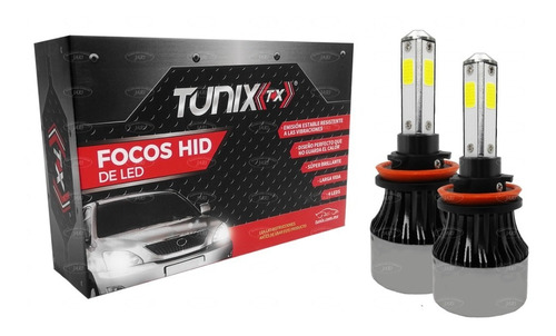 Kit De Led 4 Caras Tuníx Cob 7600lm 6500k Varias Medidas