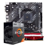 Kit Upgrade Ryzen 5 4600g + A320m  + 2x 8gb + Gabinete Gamer