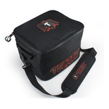 Soft Cooler Tecate Negro Logo Outline Rojo