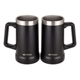 Tarro Cervecero Vaso Termico Tazas Para Cafe 730 Ml 2 Piezas