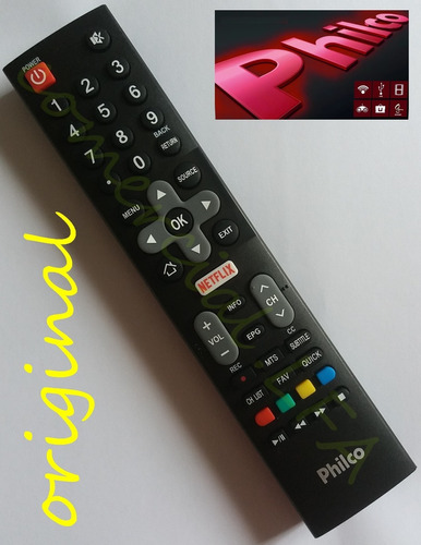 Controle Philco 133 Smart Tv Ph32e31dsgw 099323042 Netflix