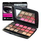 Kit C/12estojo De Sombras Com Espelho Bf10021a - Bella Femme