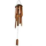 Carrillon Colgante Llamador De Bambu 40cm- Largo Total 1m