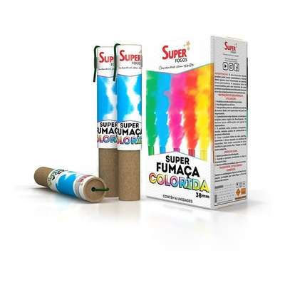 8 Bastões Fumaça Colorida 20mm Consulte Cores
