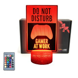 Tripro Gamer Do Not Disturb 3d Ilusion Led Lmpara De Mesa Pa