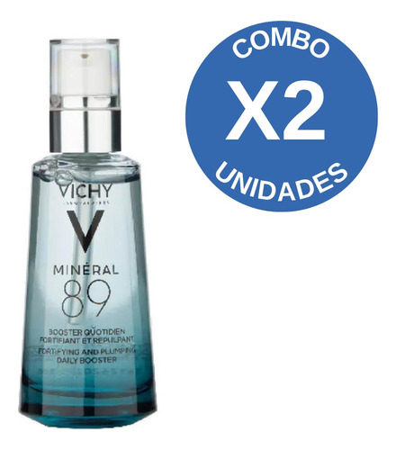 Combo Vichy Minéral 89 Concentrado Fortificante 50ml X 2 Uni