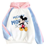 Sudadera Holgada En Contraste Con Mickey Mouse Smile Walking