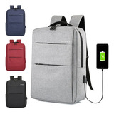 Mochila Ejecutiva Impermeable Para Portátil 15.6 Premium Usb