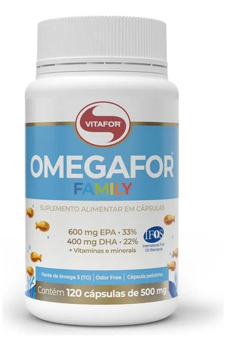 Omegafor Family Omega 3 120 Caps C/ Mix De Vitaminas Vitafor