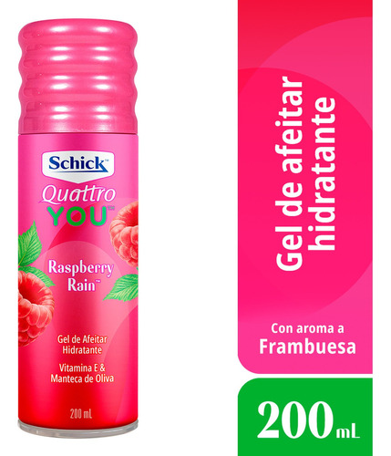 Gel De Afeitar Schick Quattro You Raspberry