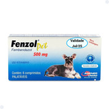 Fenzol Pet 500 Mg 6 Comprimidos Vermífugo Agener Cães Gatos