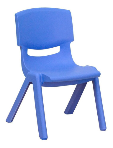 Silla De Plastico Infantil Lumax Color Azul