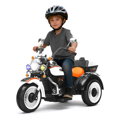 Honey Whale 6388 Moto Eléctrica Para Niños Multifuncional Blanco | Meses sin interés
