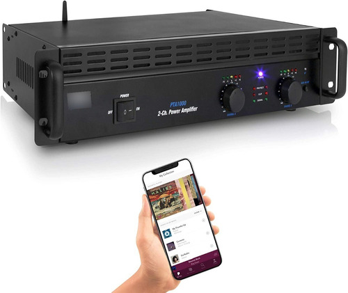 Pyle Amplificador De Potencia Bluetooth De Audio Profesional